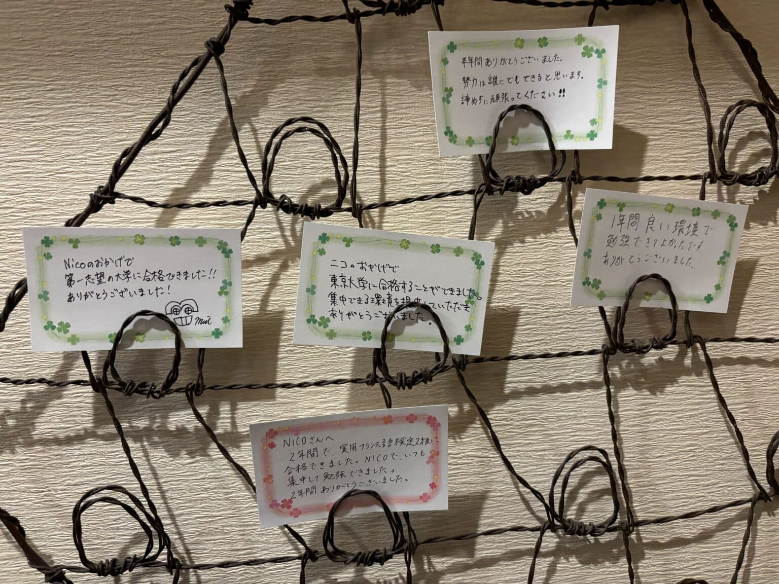 2023年度NICO卒業生のメッセージ紹介